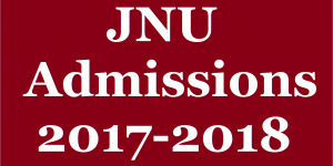 jnu admissions 2017-18